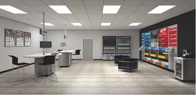 retail store fixture layout